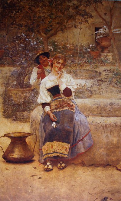 Fine Weather or Country Idyll by Belmiro de Almeida